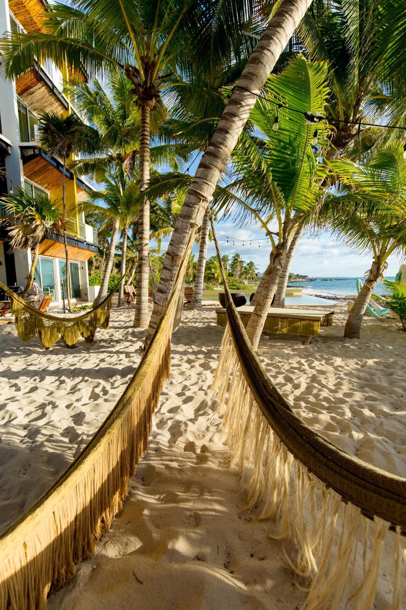 Angelina 28 Beachfront And Family Apartments - Modern And Relaxing Long Stays - 20 Min From Cancun Airport Puerto Morelos Luaran gambar
