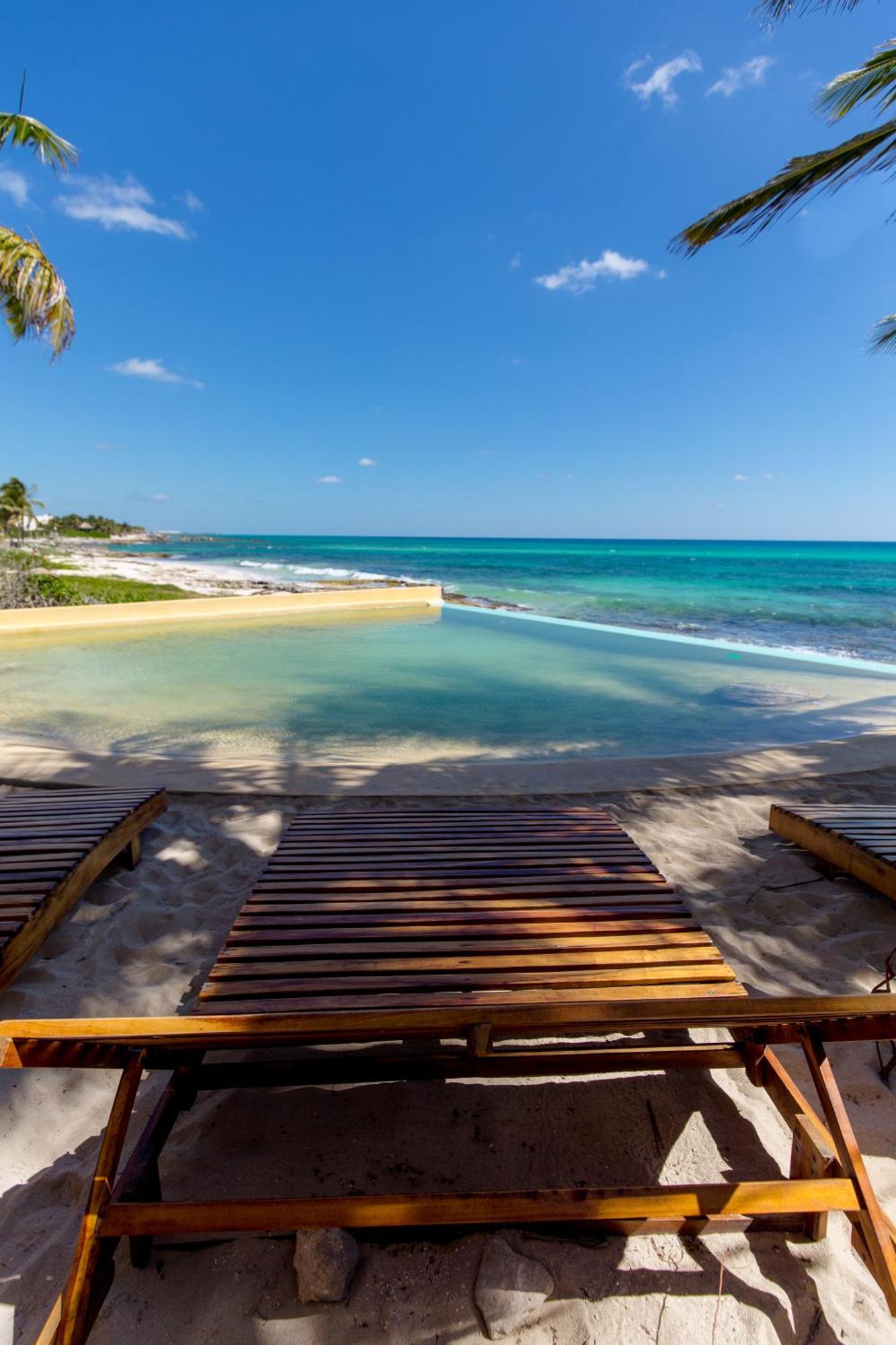 Angelina 28 Beachfront And Family Apartments - Modern And Relaxing Long Stays - 20 Min From Cancun Airport Puerto Morelos Luaran gambar