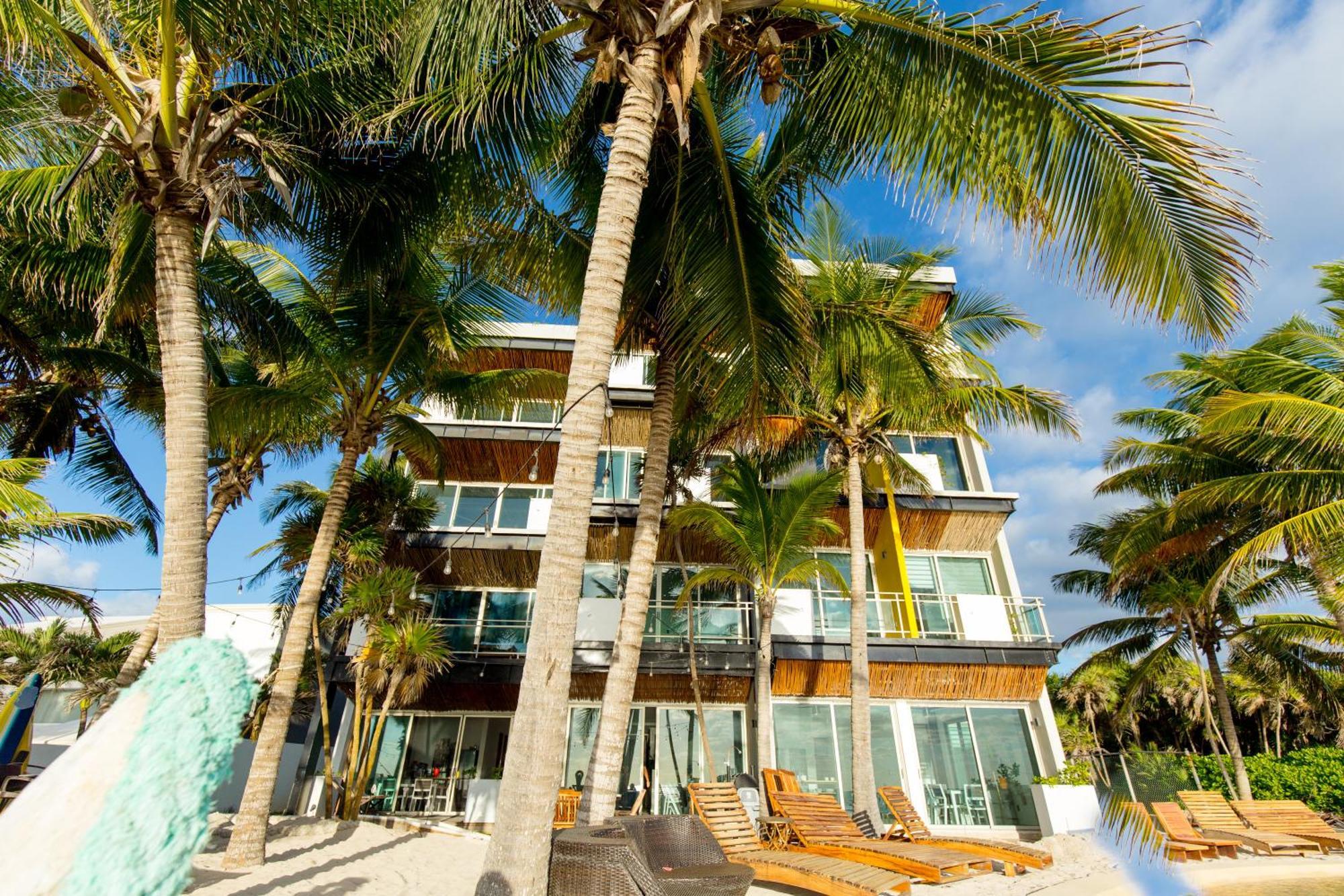 Angelina 28 Beachfront And Family Apartments - Modern And Relaxing Long Stays - 20 Min From Cancun Airport Puerto Morelos Luaran gambar