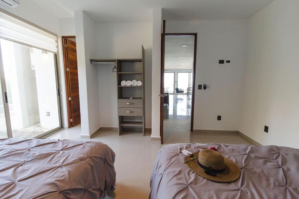 Angelina 28 Beachfront And Family Apartments - Modern And Relaxing Long Stays - 20 Min From Cancun Airport Puerto Morelos Luaran gambar